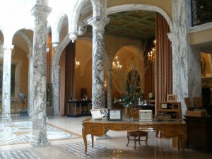 Interior of the Del Dotto tasting room in St. Helena