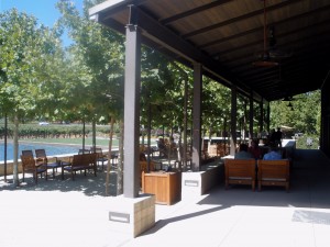 Alpha Omega's outdoor patio