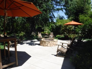Outdoor patio at Harney Lane